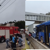 Colisão Entre Caminhão E Ônibus Trava O Trânsito Na Raposo Tavares, Em Cotia
