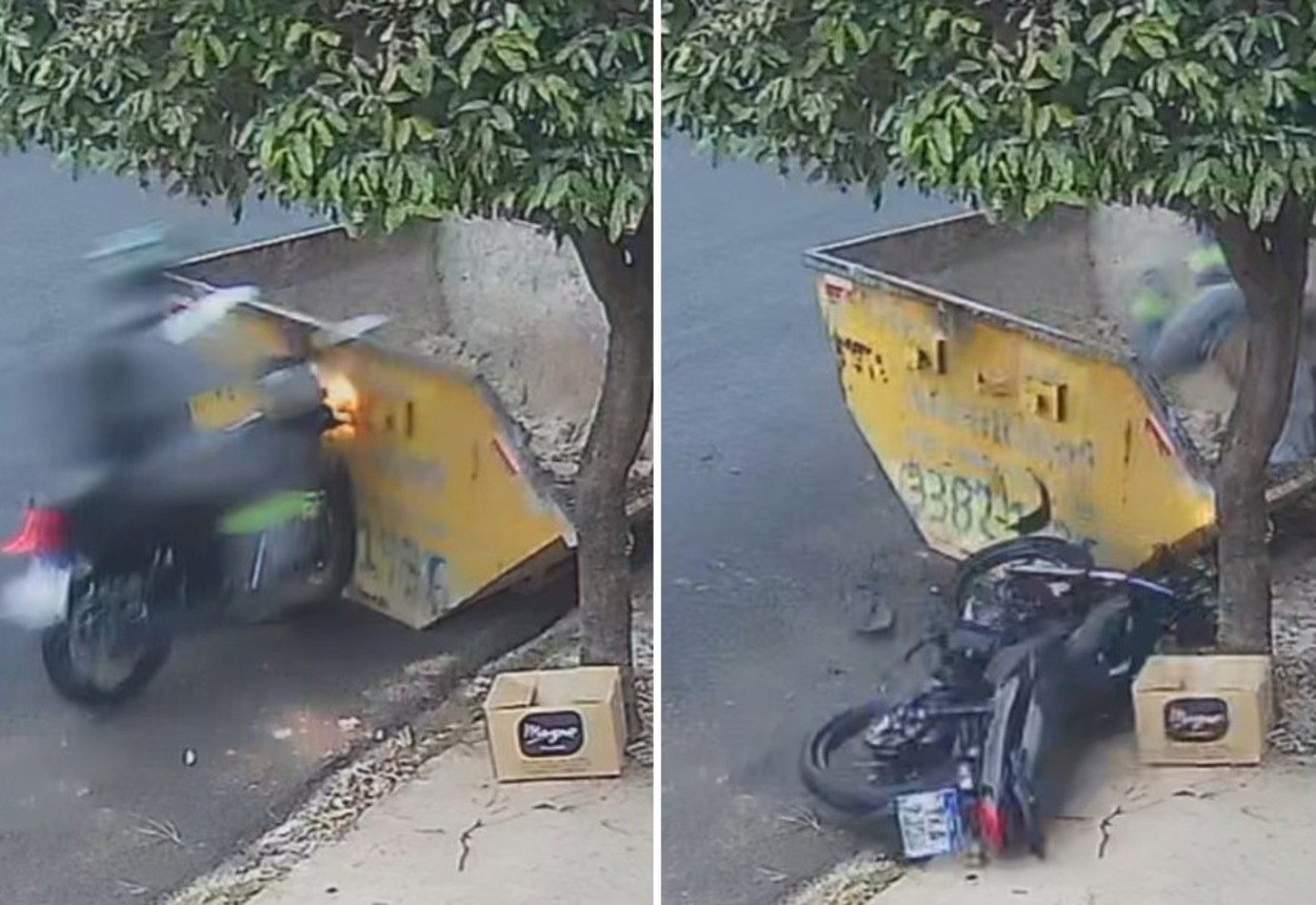Motociclista Arremessado Para Dentro De Caamba Aps 1778607420365